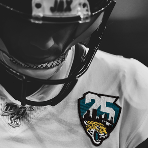 Jacksonville Jaguars 25th Anniversary Logo